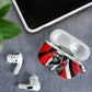 Stokely Carmichael AirPods Case Abstract Design Black Power Text Civil Rights Activist - African Pride
