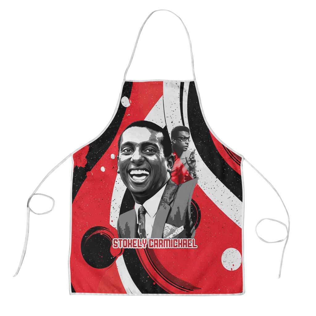 Stokely Carmichael Apron Abstract Design Black Power Text Civil Rights Activist - African Pride