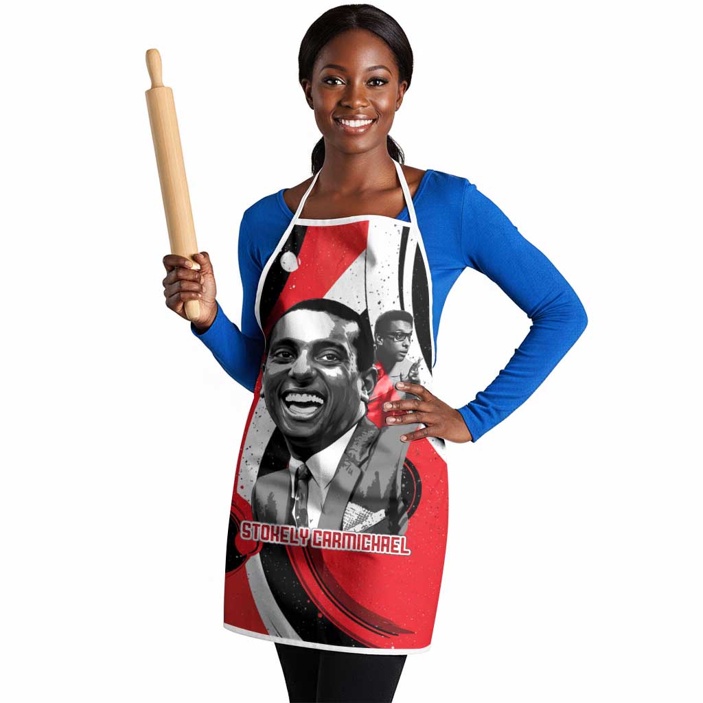 Stokely Carmichael Apron Abstract Design Black Power Text Civil Rights Activist - African Pride