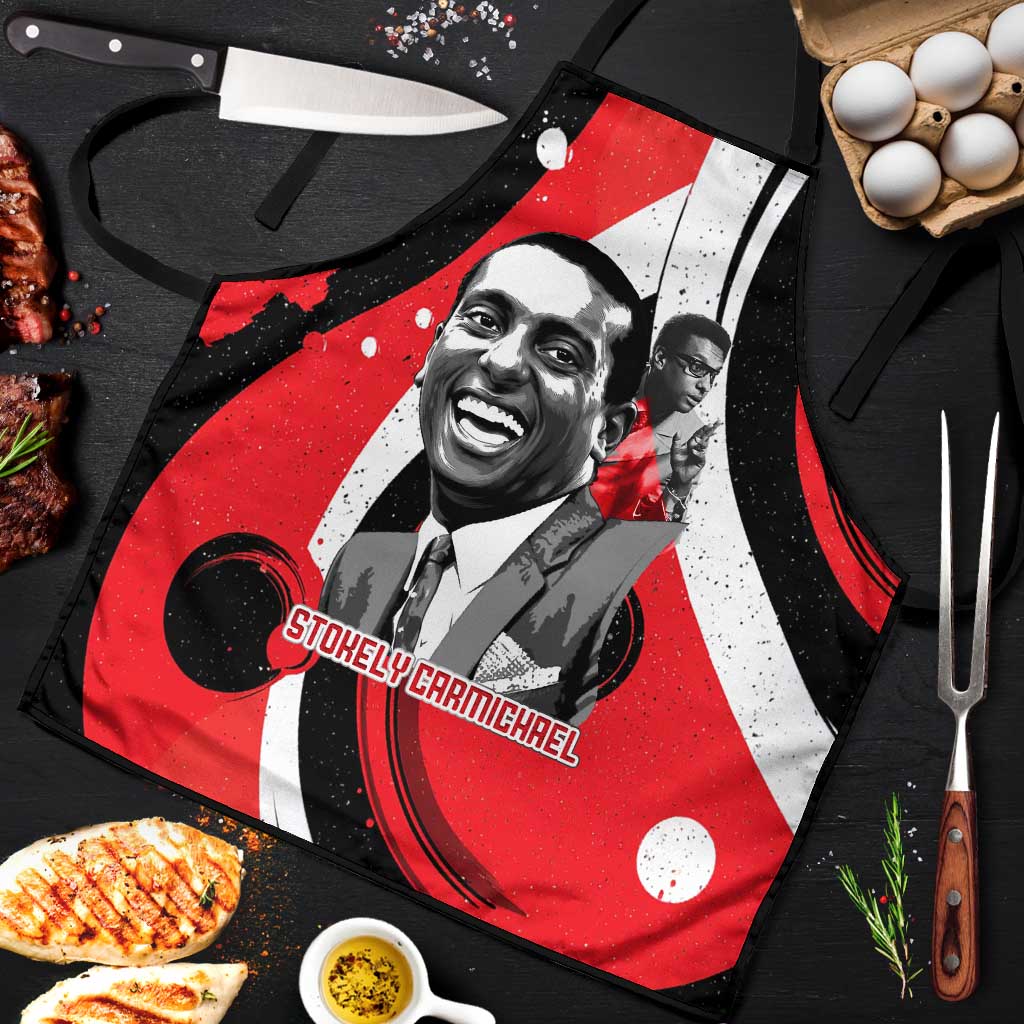 Stokely Carmichael Apron Abstract Design Black Power Text Civil Rights Activist - African Pride