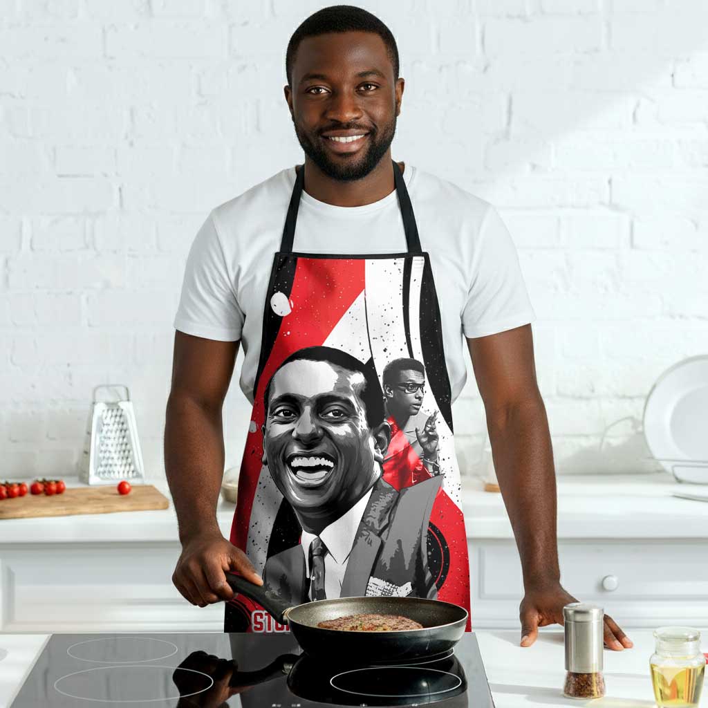 Stokely Carmichael Apron Abstract Design Black Power Text Civil Rights Activist - African Pride