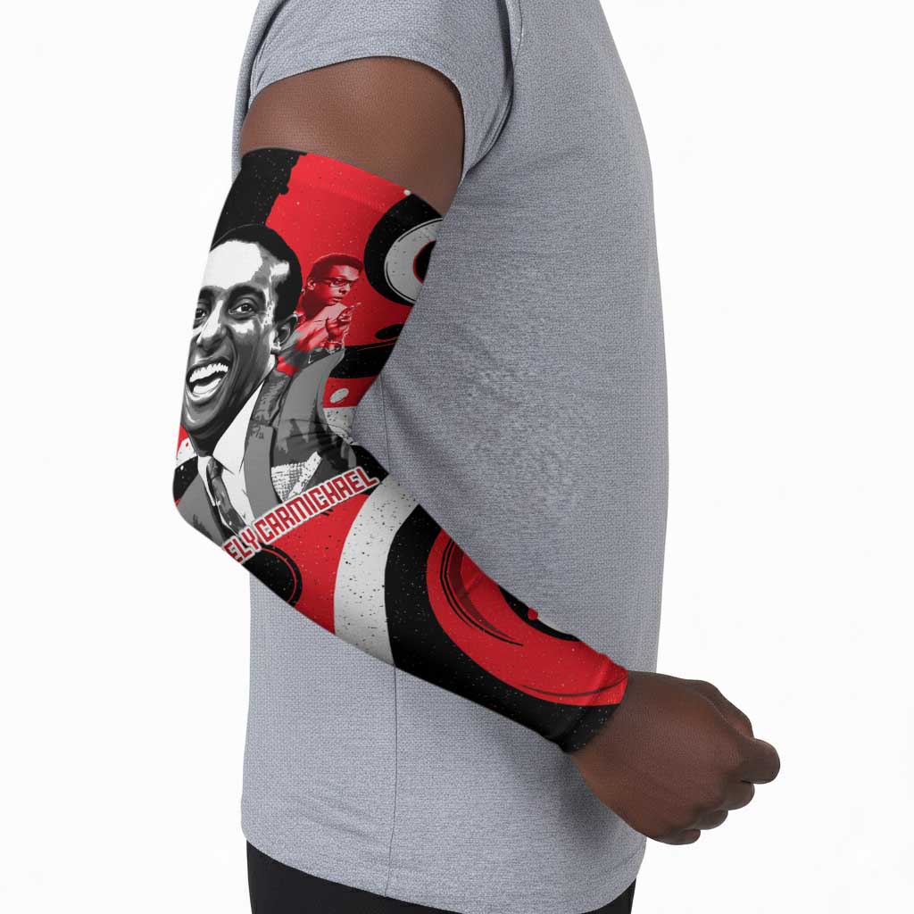 Stokely Carmichael Arm Sleeves Abstract Design Black Power Text Civil Rights Activist - African Pride