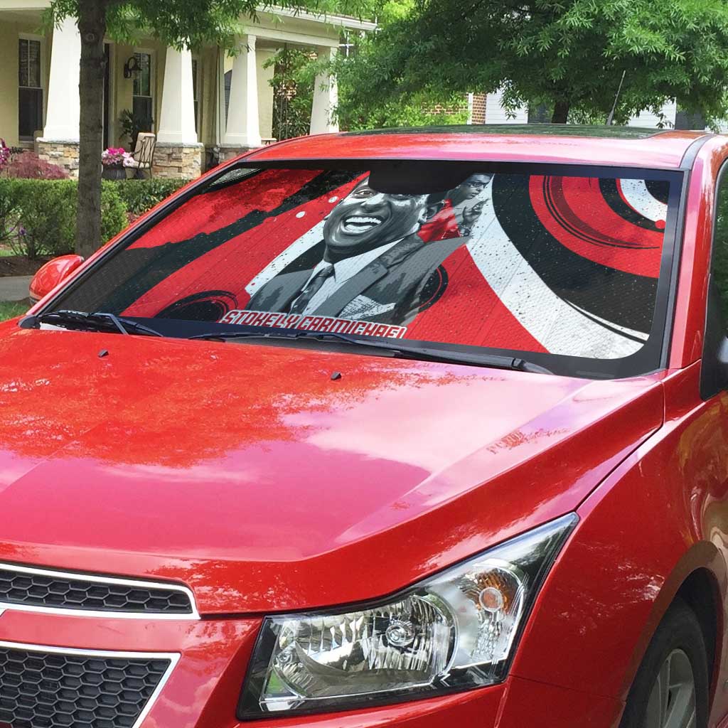 Stokely Carmichael Auto Sun Shade Abstract Design Black Power Text Civil Rights Activist - African Pride
