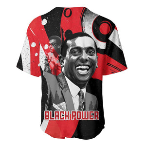 Stokely Carmichael Baseball Jersey Abstract Design Black Power Text Civil Rights Activist - African Pride