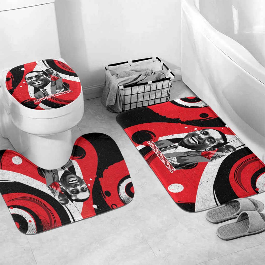 Stokely Carmichael Bathroom Set Abstract Design Black Power Text Civil Rights Activist - African Pride