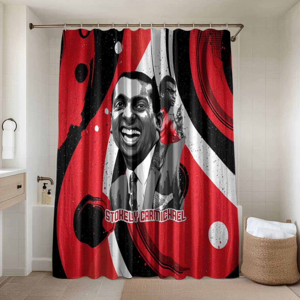 Stokely Carmichael Bathroom Set Abstract Design Black Power Text Civil Rights Activist - African Pride