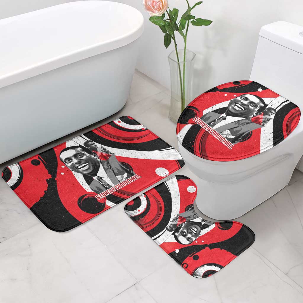 Stokely Carmichael Bathroom Set Abstract Design Black Power Text Civil Rights Activist - African Pride