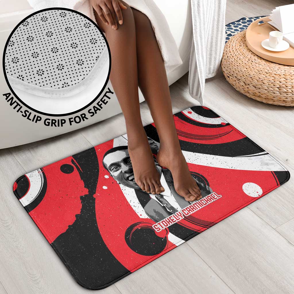Stokely Carmichael Bathroom Set Abstract Design Black Power Text Civil Rights Activist - African Pride