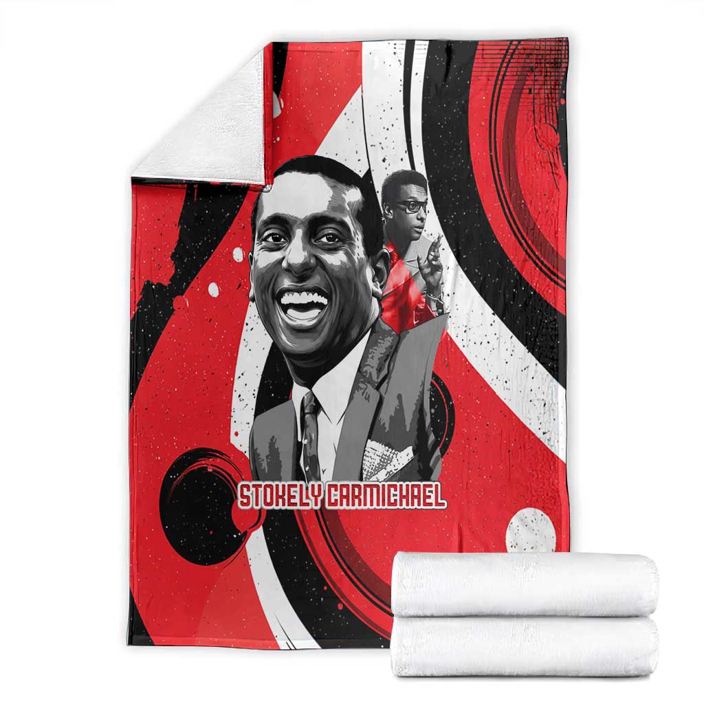 Stokely Carmichael Blanket Abstract Design Black Power Text Civil Rights Activist - African Pride