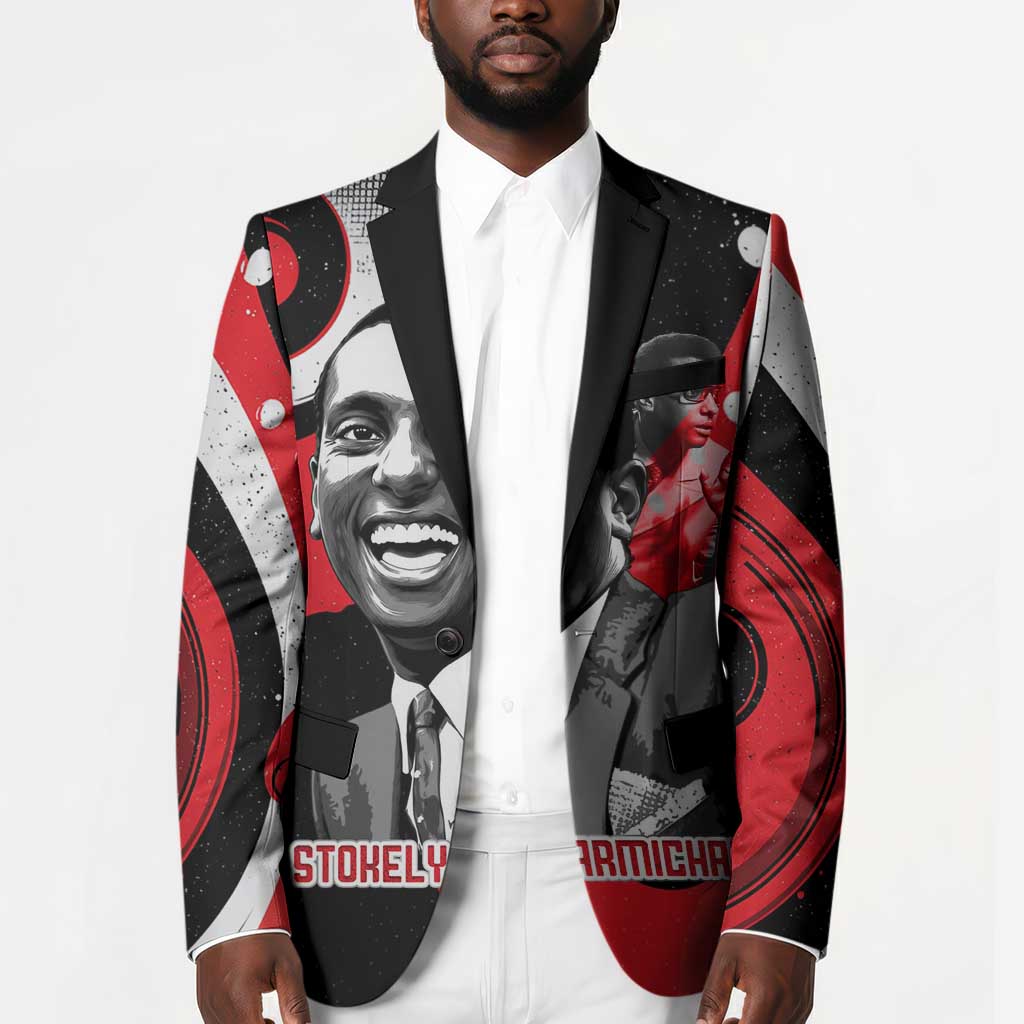 Stokely Carmichael Blazer Abstract Design Black Power Text Civil Rights Activist - African Pride