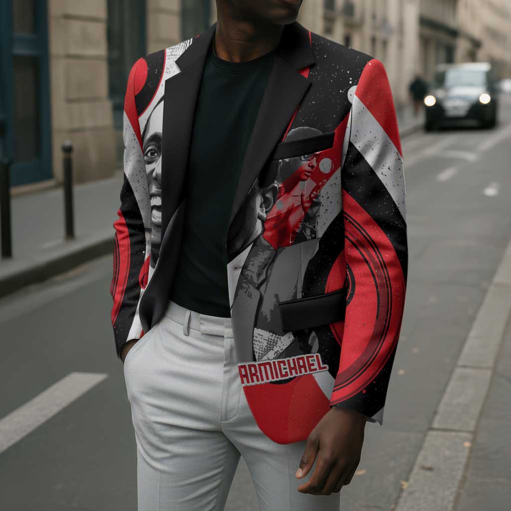Stokely Carmichael Blazer Abstract Design Black Power Text Civil Rights Activist - African Pride