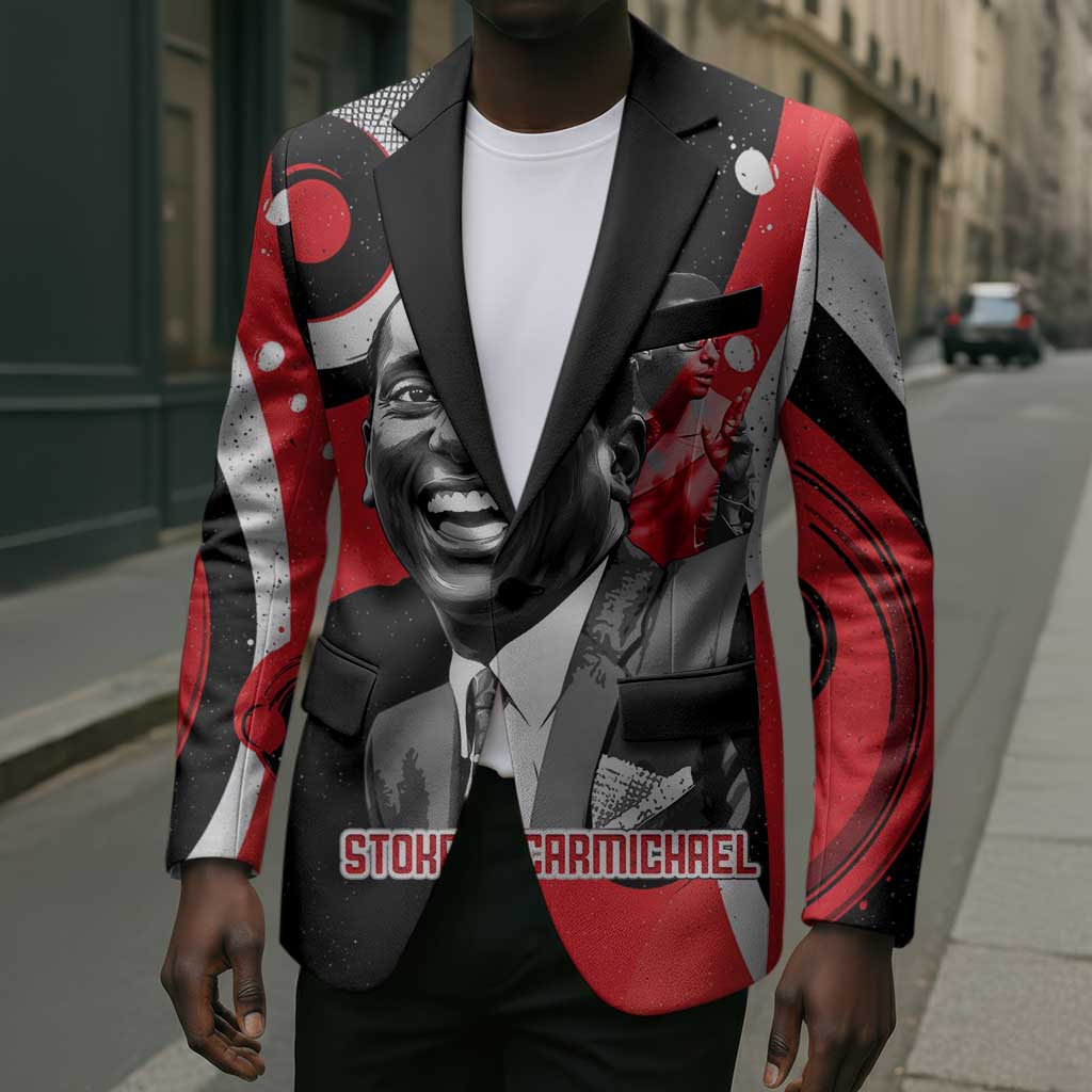 Stokely Carmichael Blazer Abstract Design Black Power Text Civil Rights Activist - African Pride