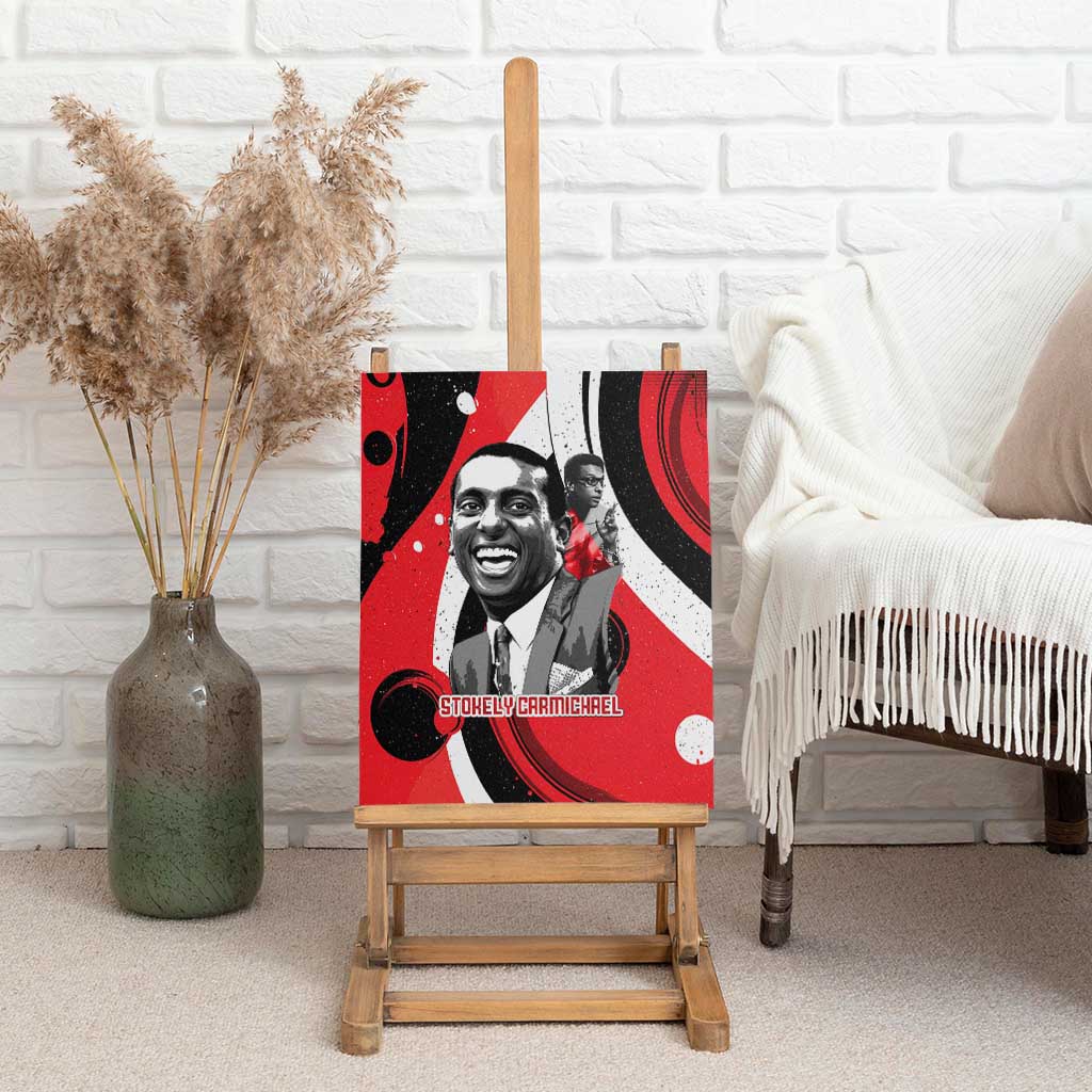 Stokely Carmichael Canvas Wall Art Abstract Design Black Power Text Civil Rights Activist - African Pride