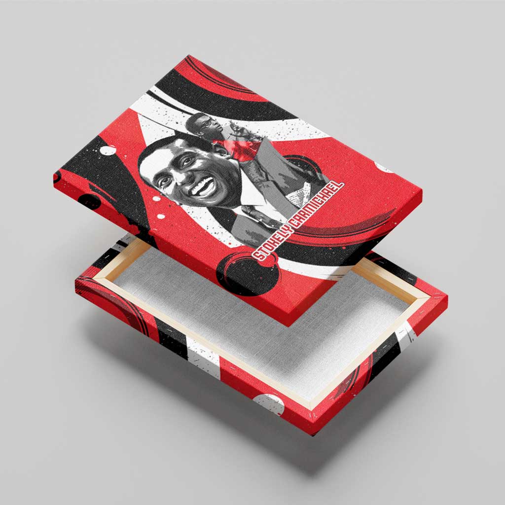 Stokely Carmichael Canvas Wall Art Abstract Design Black Power Text Civil Rights Activist - African Pride