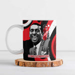 Stokely Carmichael Ceramic Mug Abstract Design Black Power Text Civil Rights Activist - African Pride