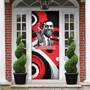 Stokely Carmichael Door Cover Abstract Design Black Power Text Civil Rights Activist - African Pride