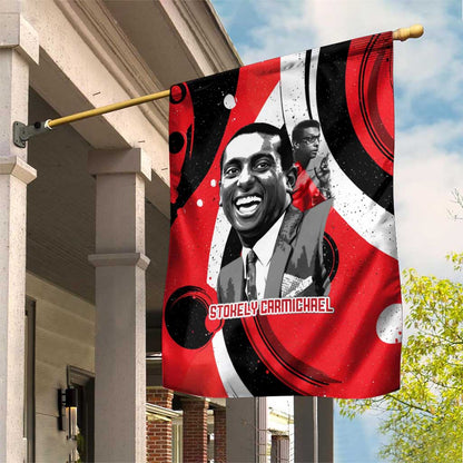 Stokely Carmichael Garden Flag Abstract Design Black Power Text Civil Rights Activist - African Pride