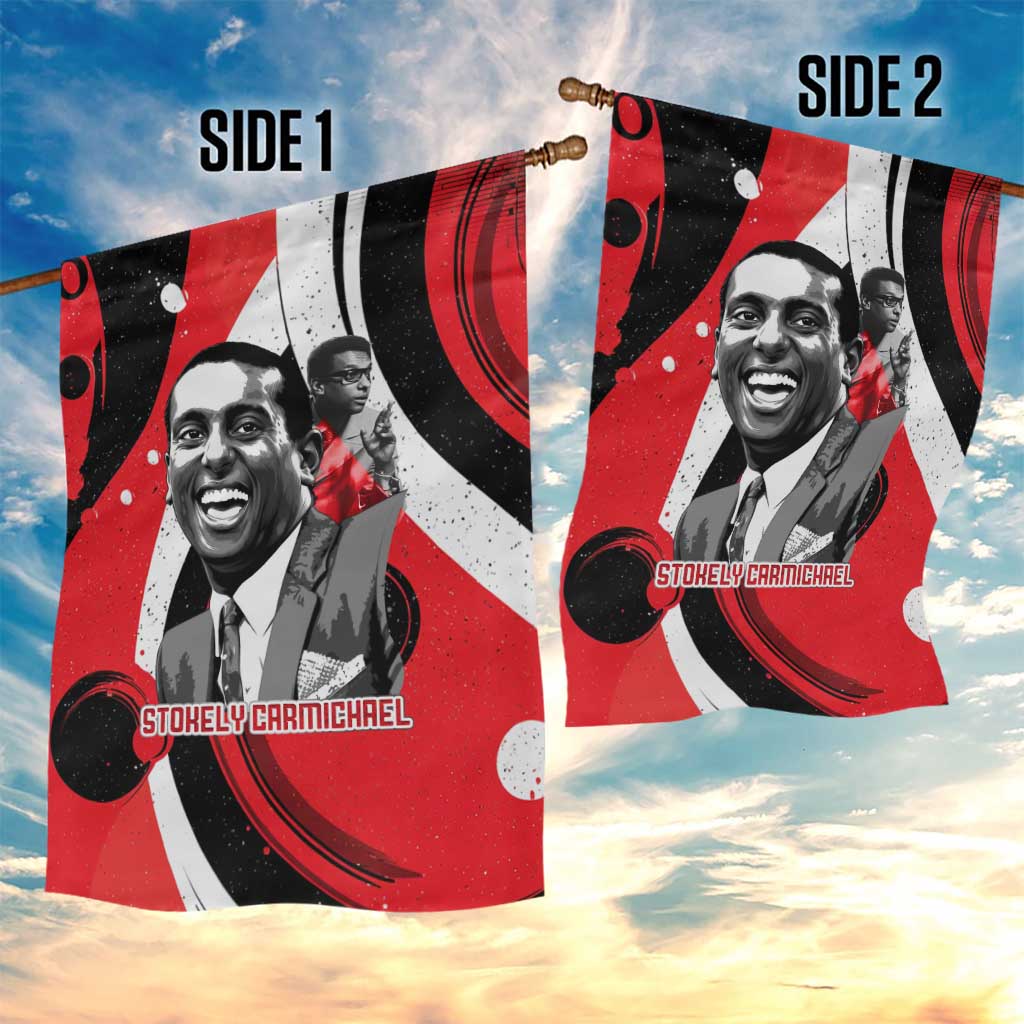 Stokely Carmichael Garden Flag Abstract Design Black Power Text Civil Rights Activist - African Pride