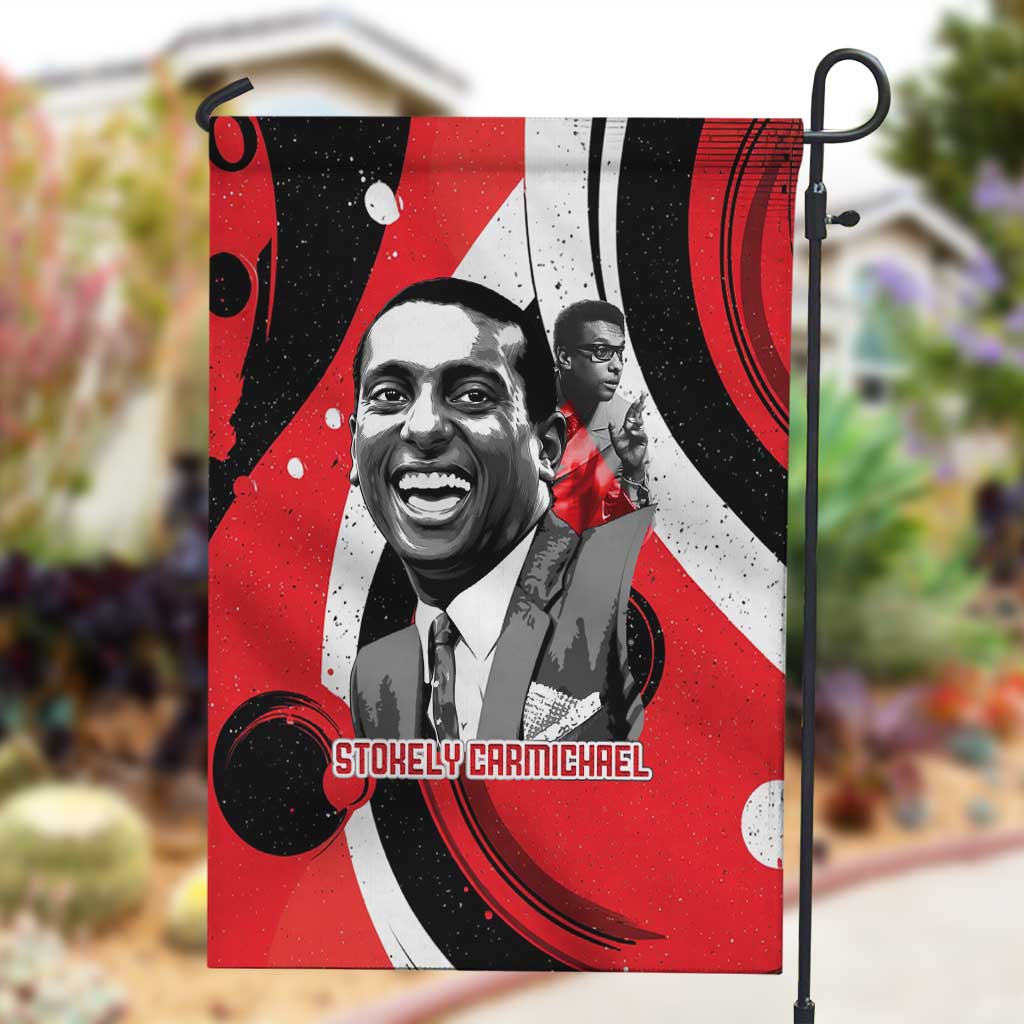 Stokely Carmichael Garden Flag Abstract Design Black Power Text Civil Rights Activist - African Pride
