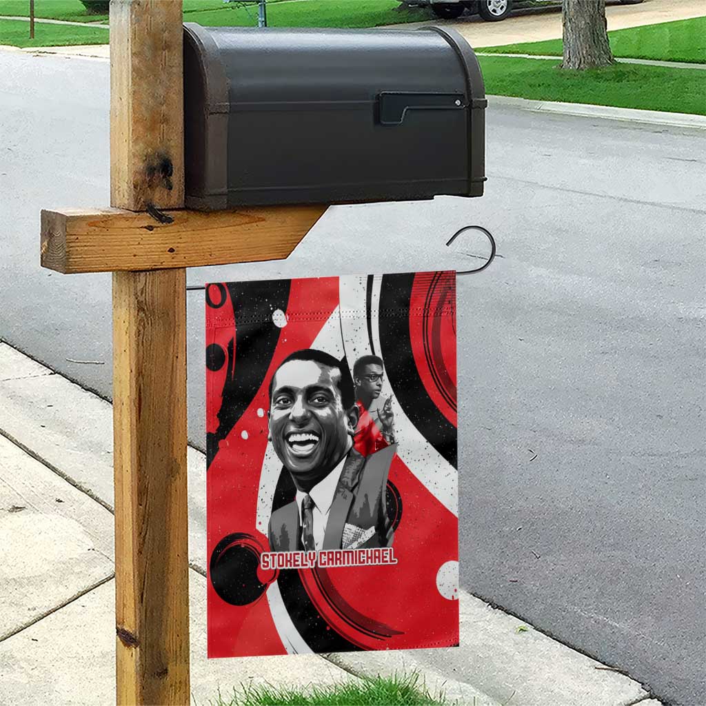 Stokely Carmichael Garden Flag Abstract Design Black Power Text Civil Rights Activist - African Pride