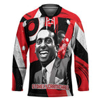 Stokely Carmichael Hockey Jersey Abstract Design Black Power Text Civil Rights Activist - African Pride