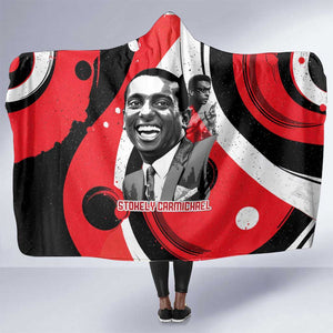 Stokely Carmichael Hooded Blanket Abstract Design Black Power Text Civil Rights Activist - African Pride