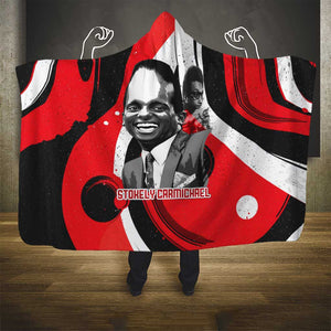 Stokely Carmichael Hooded Blanket Abstract Design Black Power Text Civil Rights Activist - African Pride