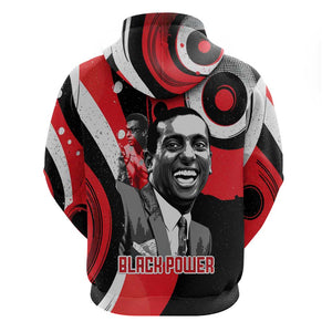 Stokely Carmichael Hoodie Abstract Design Black Power Text Civil Rights Activist - African Pride