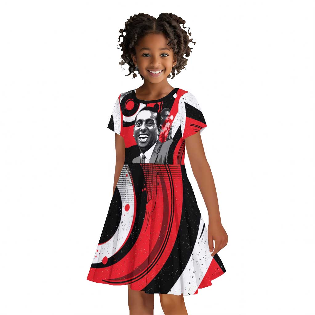 Stokely Carmichael Kid Short Sleeve Dress Abstract Design Black Power Text Civil Rights Activist - African Pride