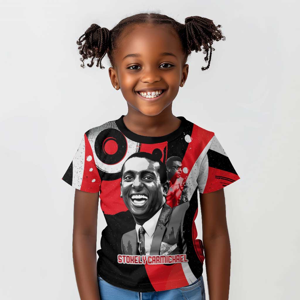 Stokely Carmichael Kid T shirt Abstract Design Black Power Text Civil Rights Activist - African Pride