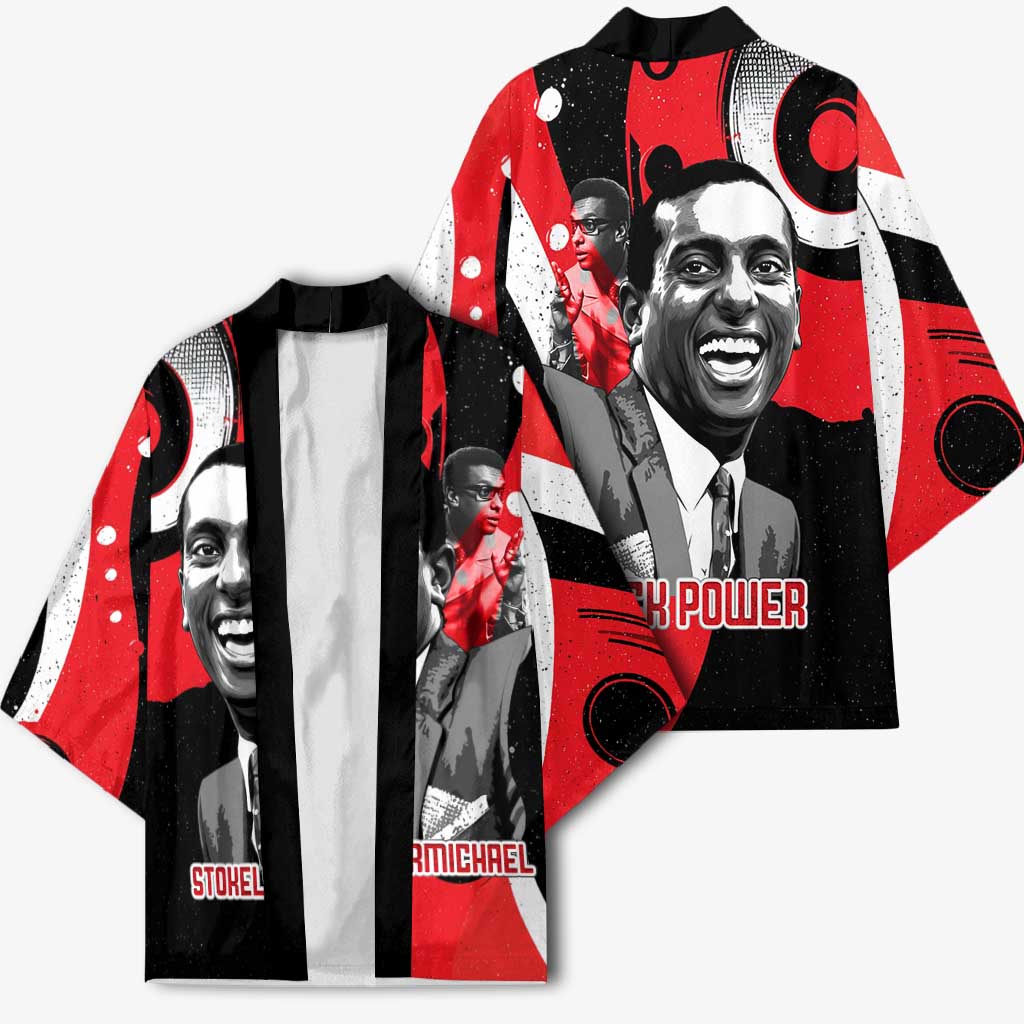 Stokely Carmichael Kimono Abstract Design Black Power Text Civil Rights Activist - African Pride