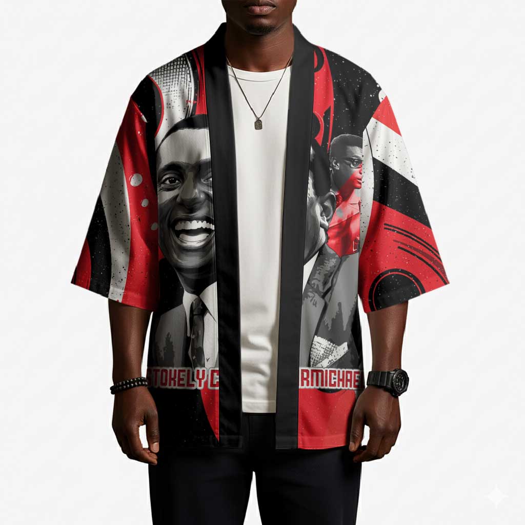 Stokely Carmichael Kimono Abstract Design Black Power Text Civil Rights Activist - African Pride