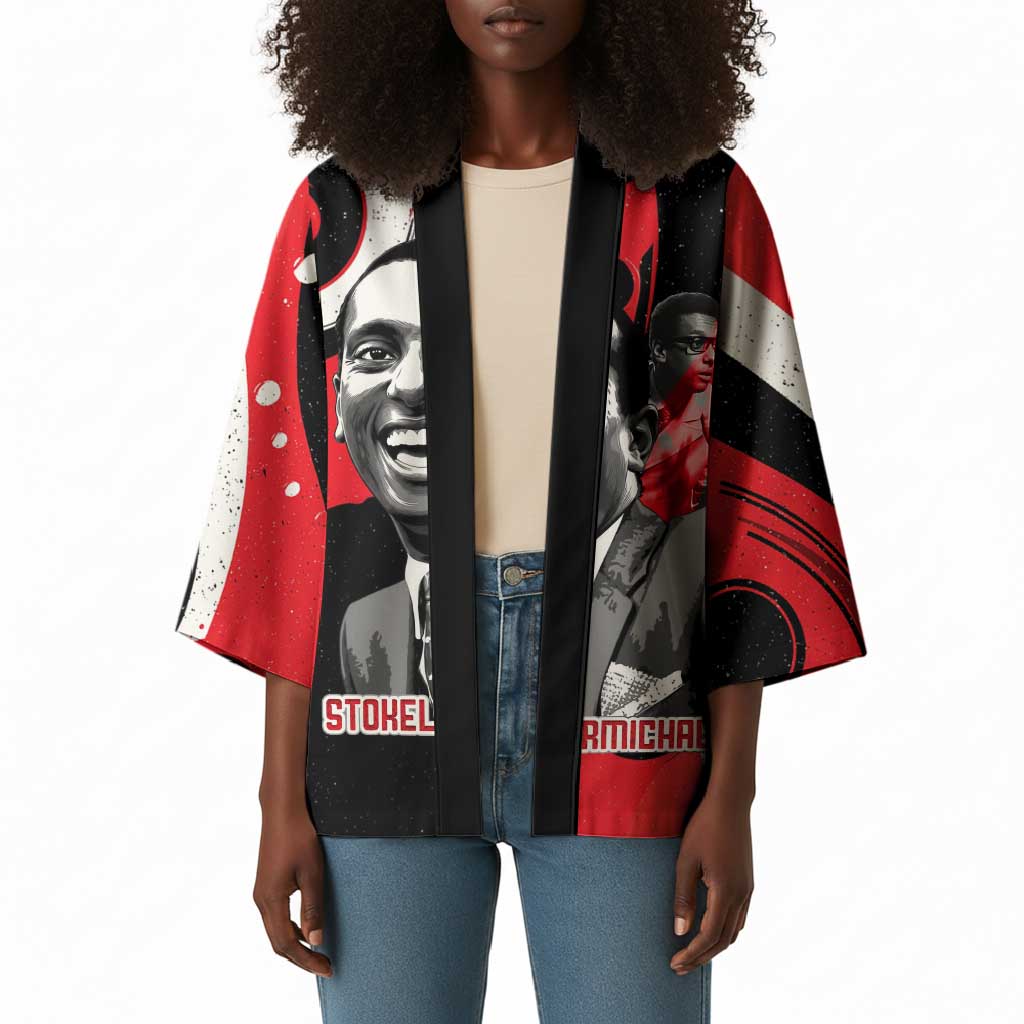 Stokely Carmichael Kimono Abstract Design Black Power Text Civil Rights Activist - African Pride