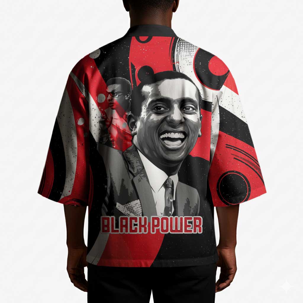 Stokely Carmichael Kimono Abstract Design Black Power Text Civil Rights Activist - African Pride