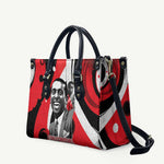 Stokely Carmichael Leather Bag Abstract Design Black Power Text Civil Rights Activist - African Pride