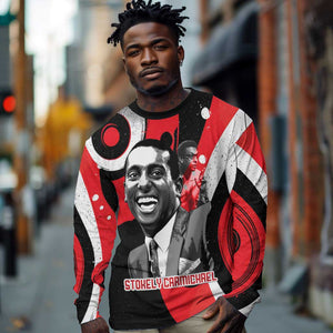 Stokely Carmichael Long Sleeve Shirt Abstract Design Black Power Text Civil Rights Activist - African Pride