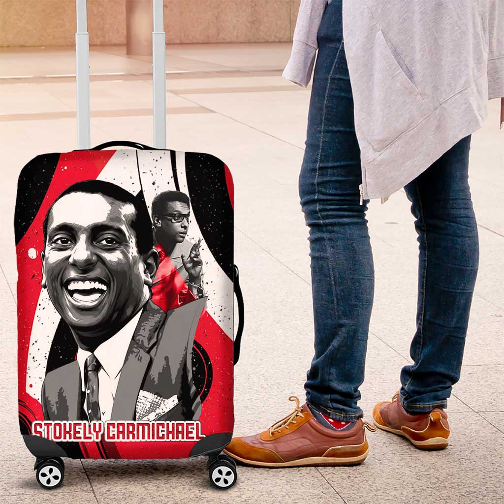 Stokely Carmichael Luggage Cover Abstract Design Black Power Text Civil Rights Activist - African Pride