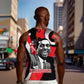 Stokely Carmichael Men Tank Top Abstract Design Black Power Text Civil Rights Activist - African Pride