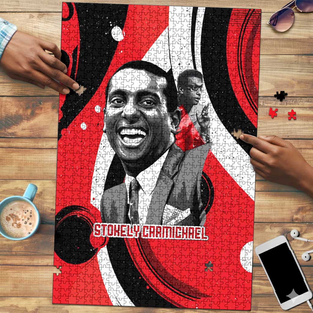 Stokely Carmichael Puzzle Abstract Design Black Power Text Civil Rights Activist - African Pride