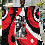 Stokely Carmichael Quilt Abstract Design Black Power Text Civil Rights Activist - African Pride