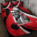 Stokely Carmichael Quilt Bed Set Abstract Design Black Power Text Civil Rights Activist - African Pride