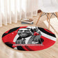 Stokely Carmichael Round Carpet Abstract Design Black Power Text Civil Rights Activist - African Pride