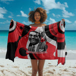 Stokely Carmichael Sarong Abstract Design Black Power Text Civil Rights Activist - African Pride