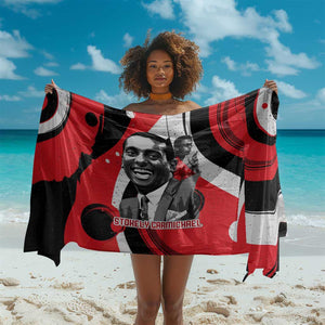 Stokely Carmichael Sarong Abstract Design Black Power Text Civil Rights Activist - African Pride