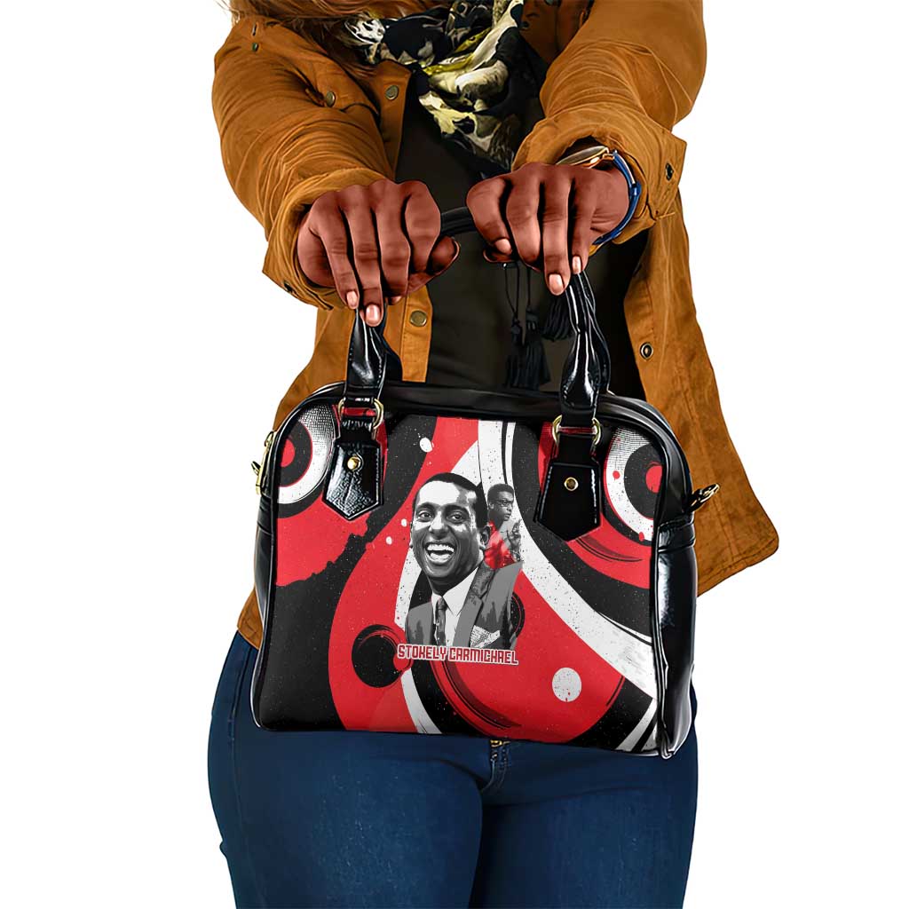 Stokely Carmichael Shoulder Handbag Abstract Design Black Power Text Civil Rights Activist - African Pride