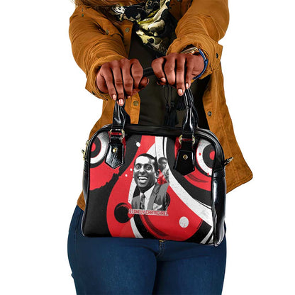 Stokely Carmichael Shoulder Handbag Abstract Design Black Power Text Civil Rights Activist - African Pride