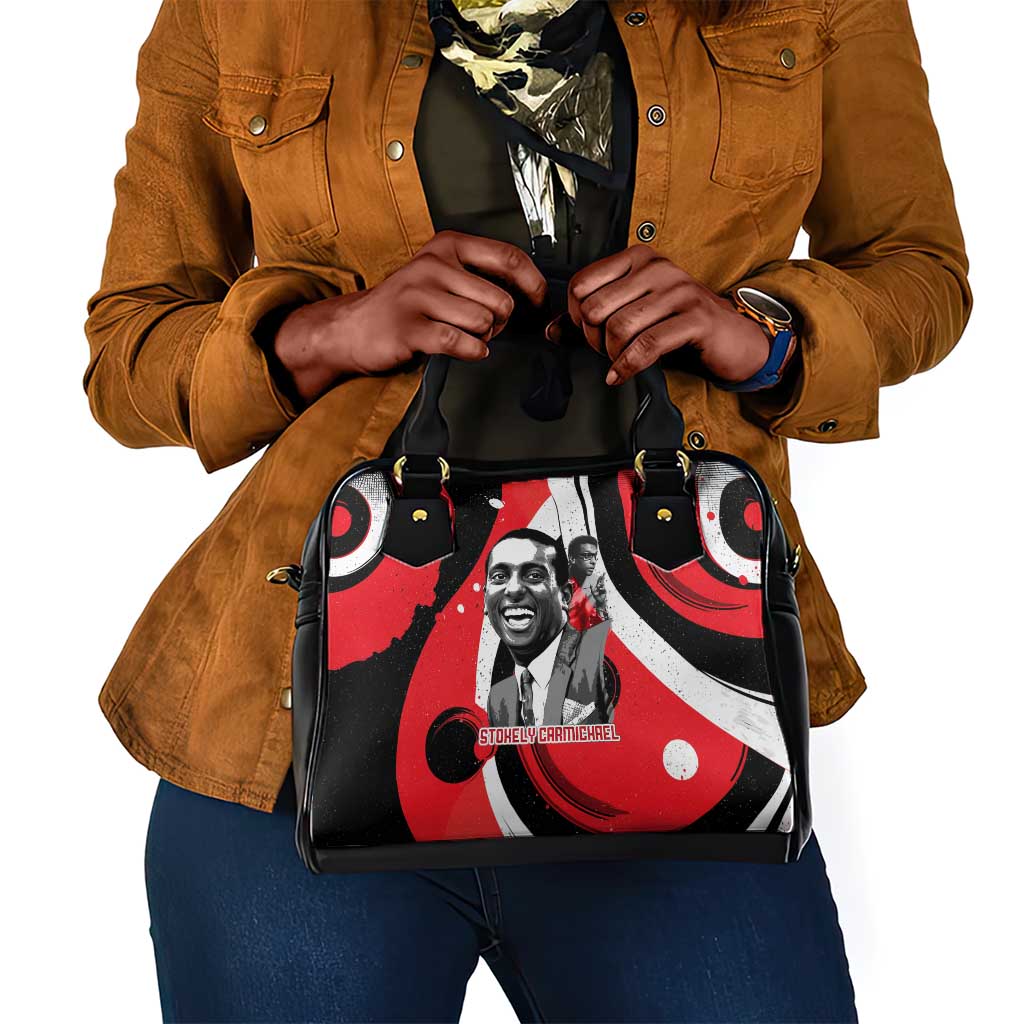 Stokely Carmichael Shoulder Handbag Abstract Design Black Power Text Civil Rights Activist - African Pride