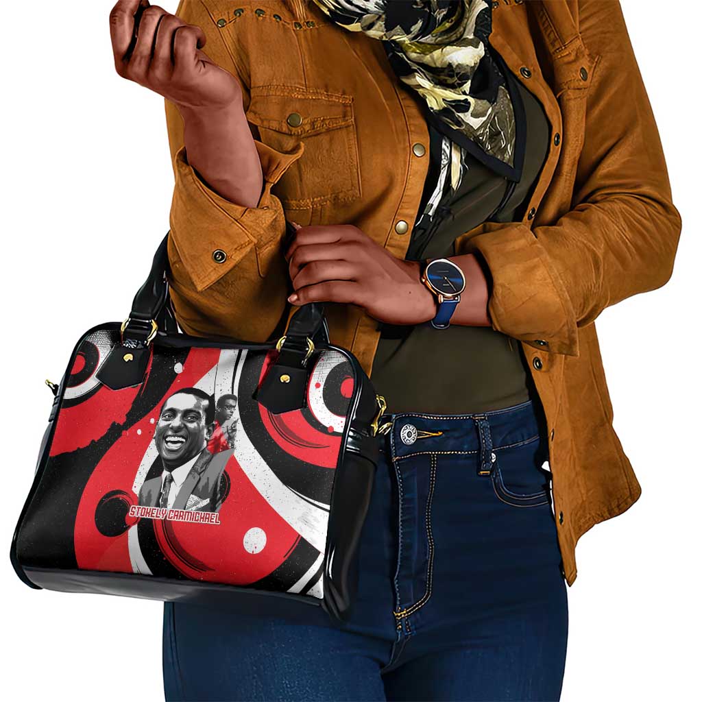 Stokely Carmichael Shoulder Handbag Abstract Design Black Power Text Civil Rights Activist - African Pride