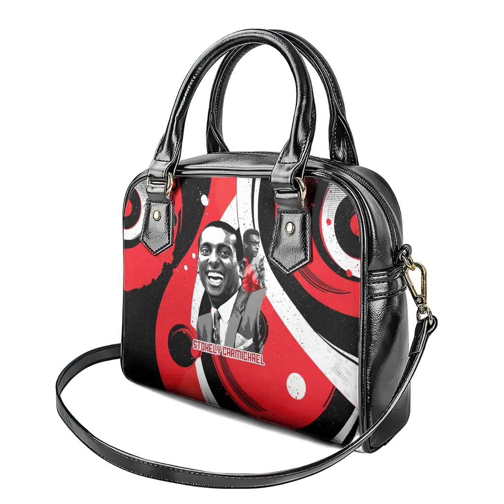 Stokely Carmichael Shoulder Handbag Abstract Design Black Power Text Civil Rights Activist - African Pride