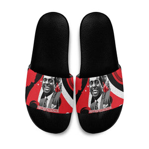 Stokely Carmichael Slide Sandals Abstract Design Black Power Text Civil Rights Activist - African Pride